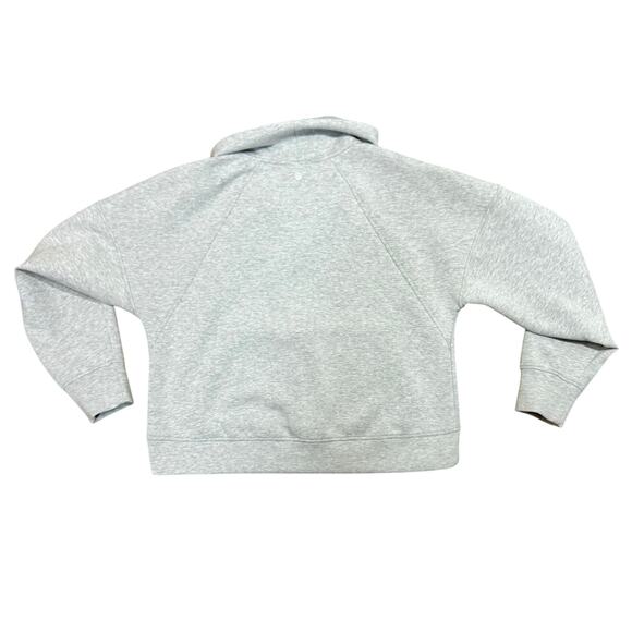 Calia Funnel Neck Heathered Gray Cropped Sweatshirt Size M - Picture 4 of 5